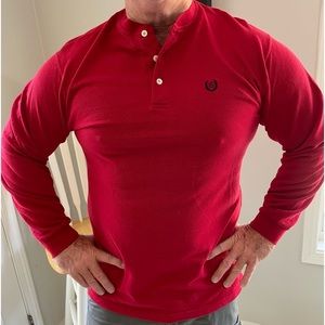 Chaps Ralph Lauren Red Polo Shirt. Size Med
